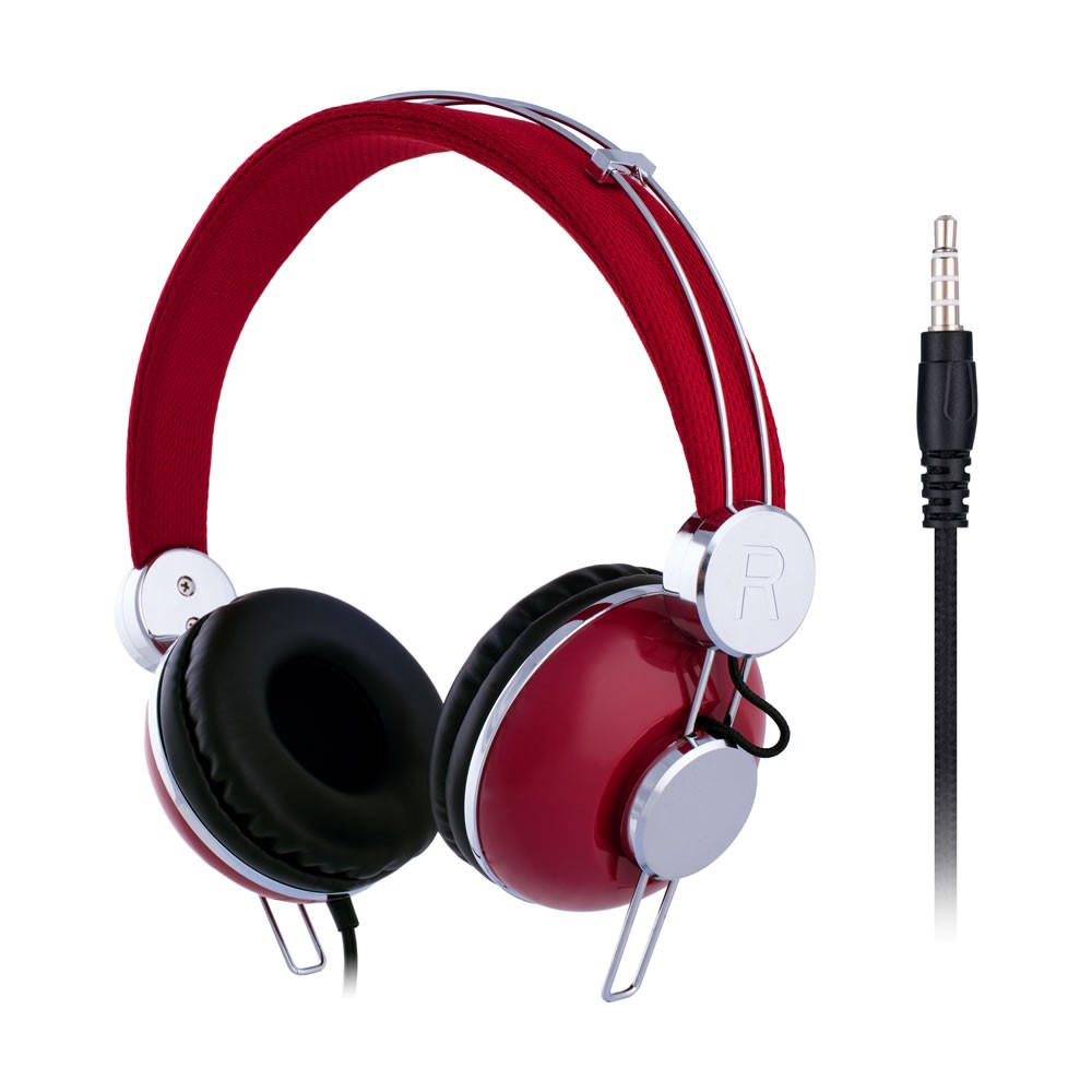 Наушники OXION EPO777 красные (накладные, 20-20khz, 102#3db, 32 ом, шнур 1,5м)(EPO777RD)(10)(20)
