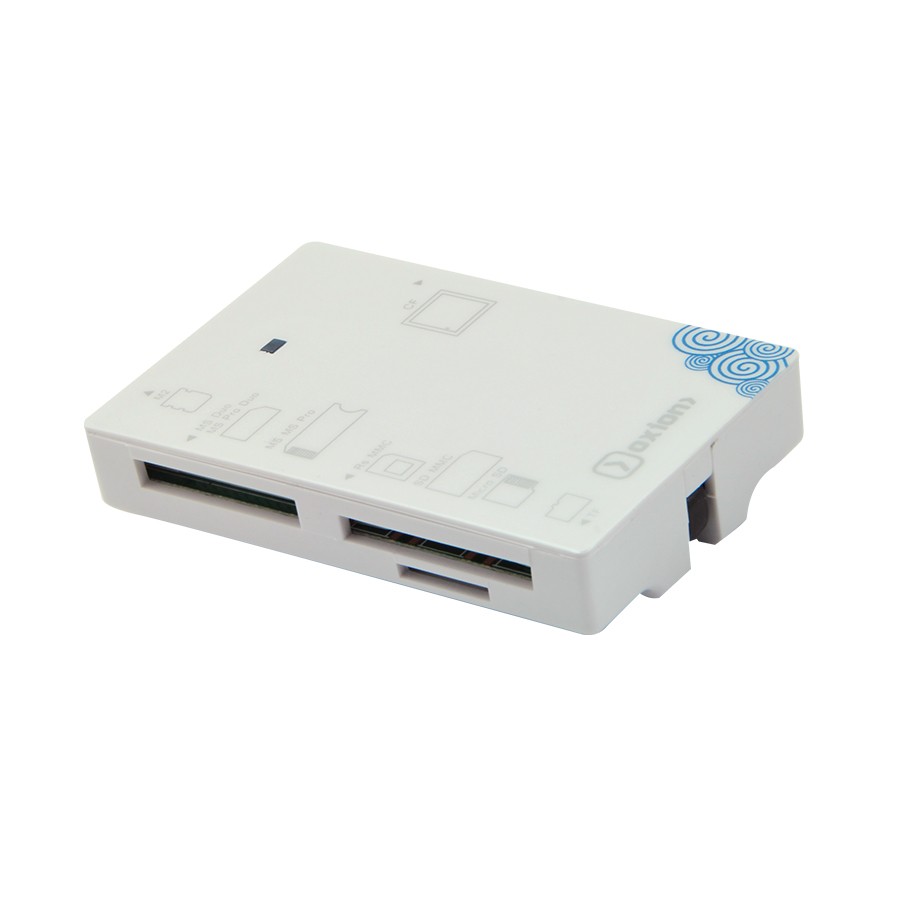 Картридер USB для карты памяти CF SD MS M2 TF MicroSD до 64 Гб Oxion OCR001