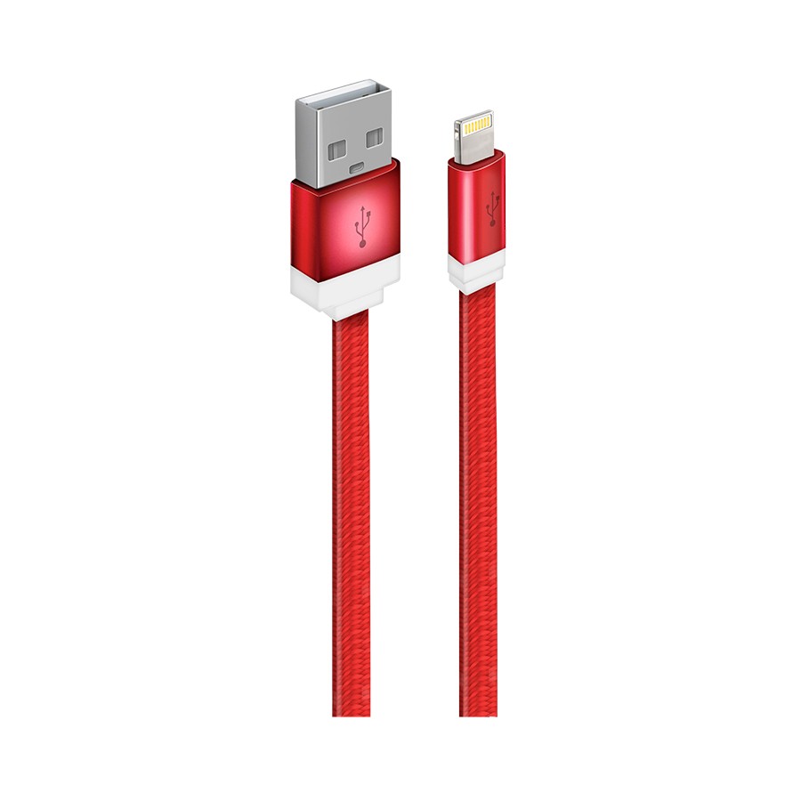Кабель для зарядки iPhone USB 2.0(M) – Lightning 1м красный Oxion OX-DCC235RD