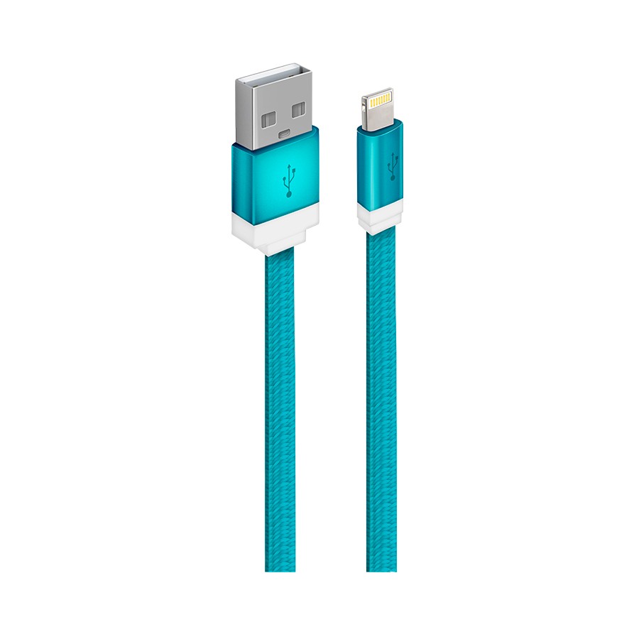 Кабель для зарядки iPhone USB 2.0(M) – Lightning 1м синий Oxion OX-DCC235BL