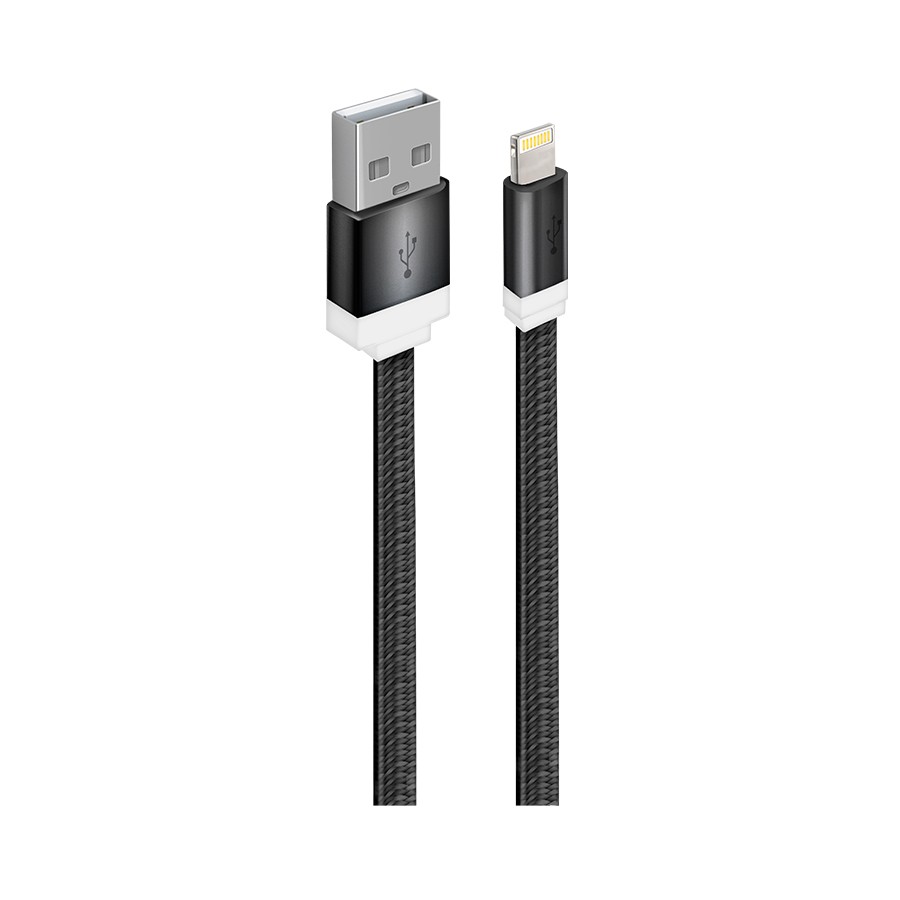 Кабель для зарядки iPhone USB 2.0(M) – Lightning 1м чёрный Oxion OX-DCC235BK