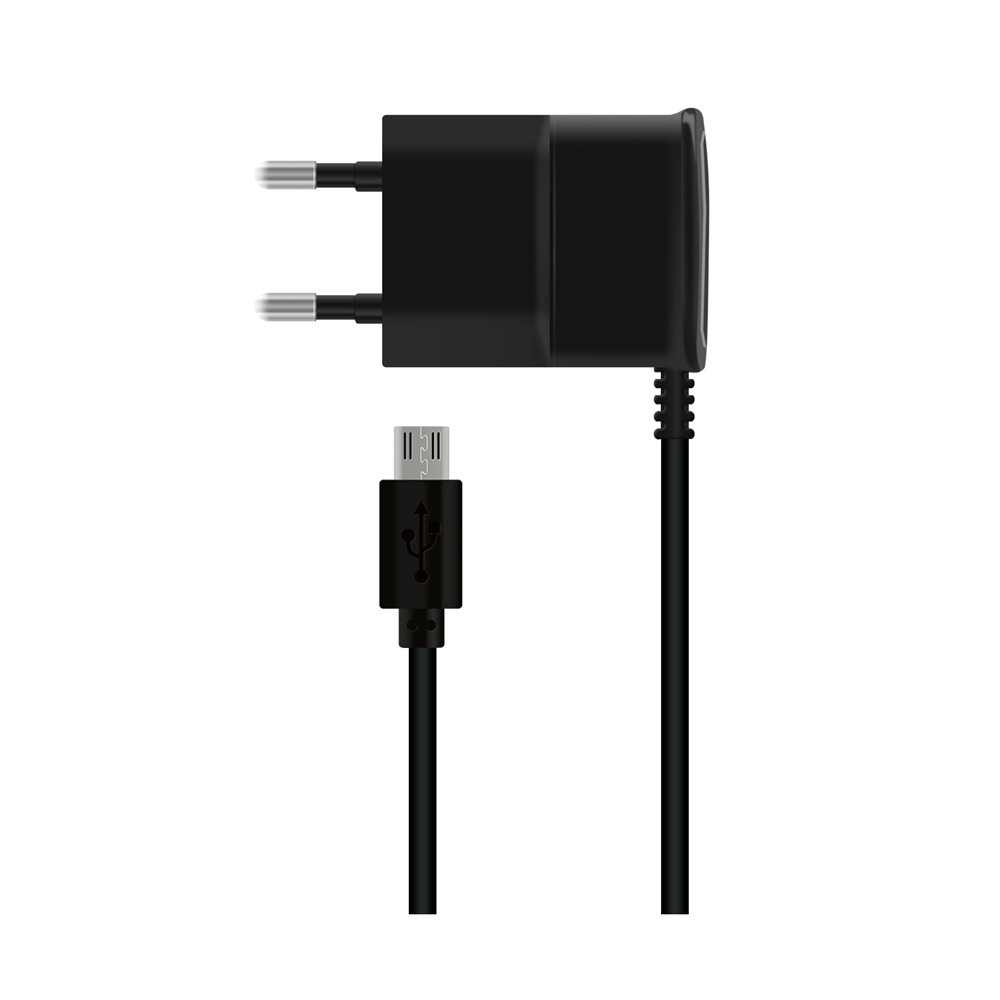 Сетевое зарядное устройство для быстрой зарядки Micro-USB 2.1A 1м чёрное Oxion ACA-006