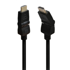 OXION кабель HDMI(M)-HDMI(M) 1m,вращающийся коннектор 180⁰ версия 1.4, серия 