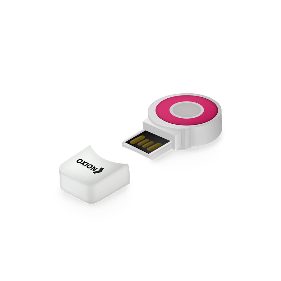Картридер USB для карты памяти MicroSD до 32 Гб пурпурный Oxion OCR014PR