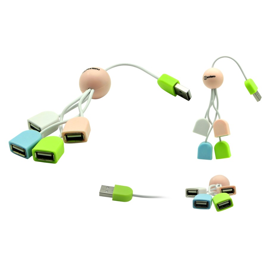 USB-хаб белый, на 4 порта, USB 2.0 (OHB005)(125)