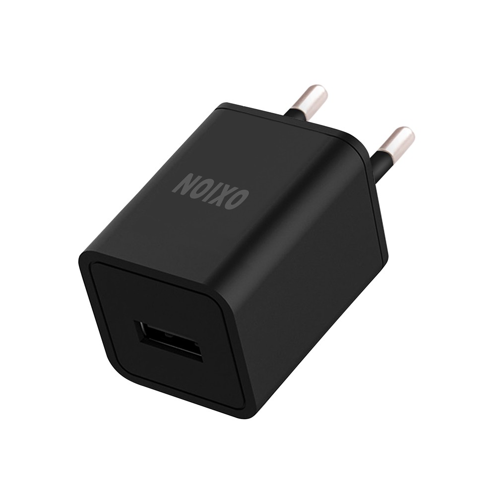 Сетевой адаптер питания 1USB для зарядки 1.2А черный Oxion ACA-008