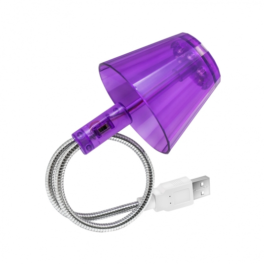 OXION OLT003 USB-светильник со светодиодами, фиолетовый (OLT003PR)(25)(50)