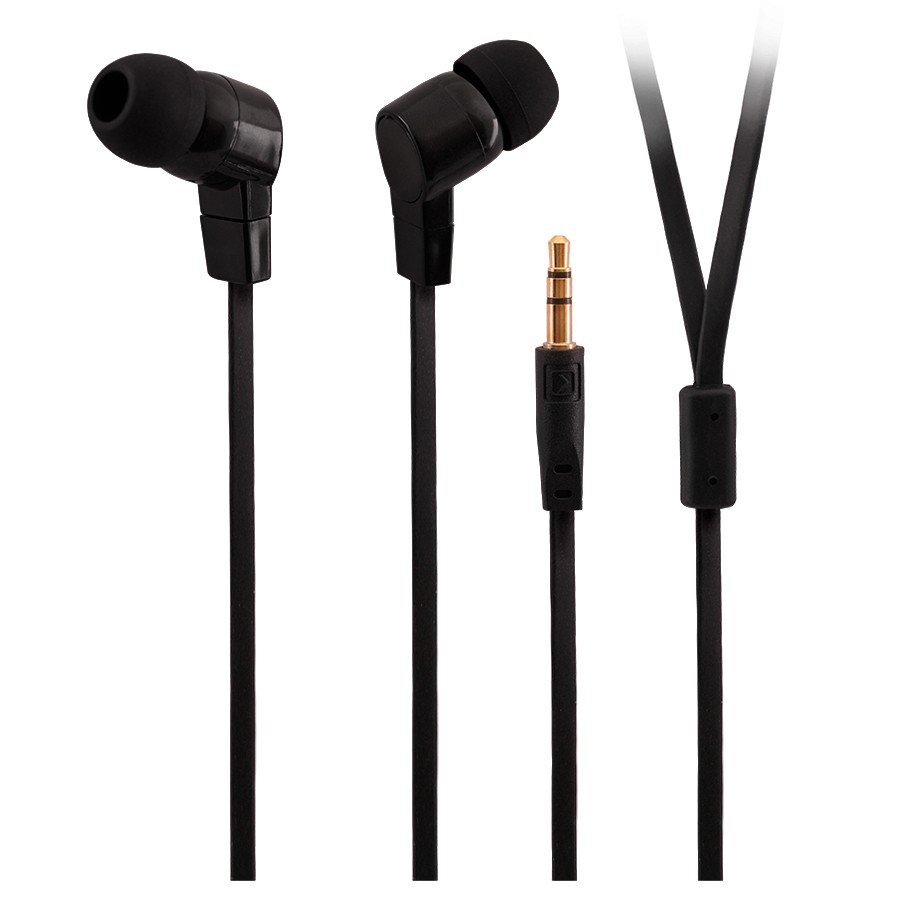 Наушники OXION EPO300 черные (Затычки, 20-20kHz, 102#3dB, 32 Ом, плоский шнур 1,2м) (EPO300BK)(1000)