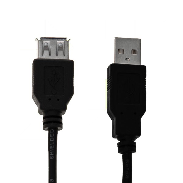 Кабель-удлинитель USB2.0 AM-AF 1.8м Стандарт двойной экран Oxion OX-USBAF1.8STDY