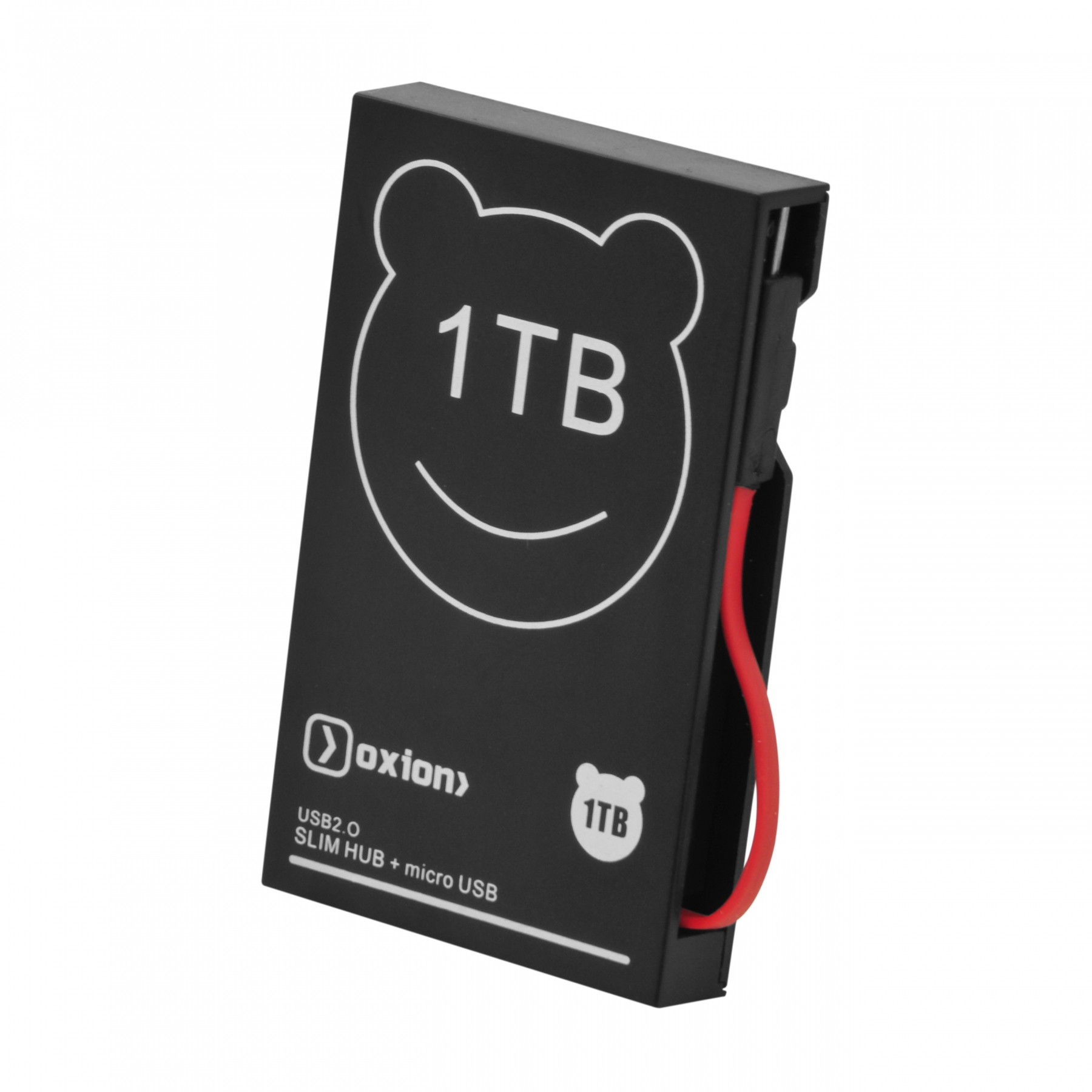 USB-хаб черный, на 3 порта+кабель micro B, USB 2.0 (OHB006BK)(200)