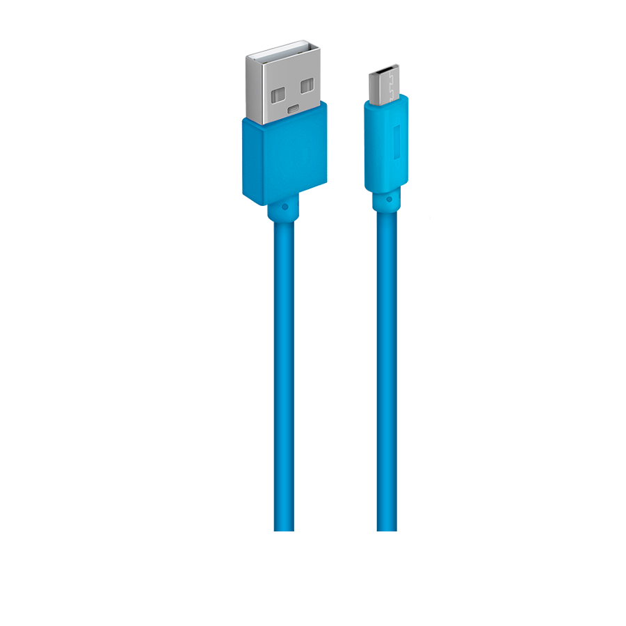 OXION DCC030 дата-кабель с возможностью зарядки для Samsung USB 2.0 (M) -  Micro-USB (M), 1м синий (OX-DCC030BL)