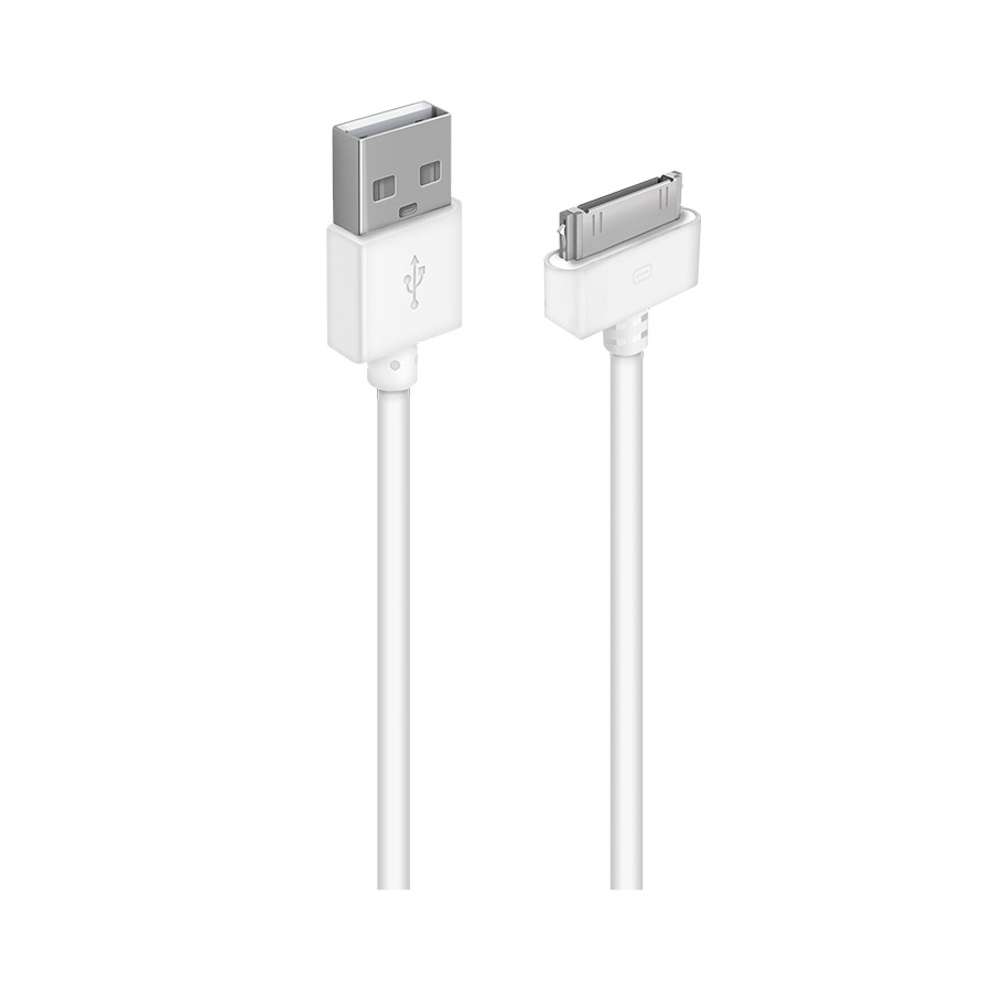 Кабель для зарядки iPhone USB 2.0(M) – 30-pin(M) 1м белый Oxion OX-DCC011WH-30PIN