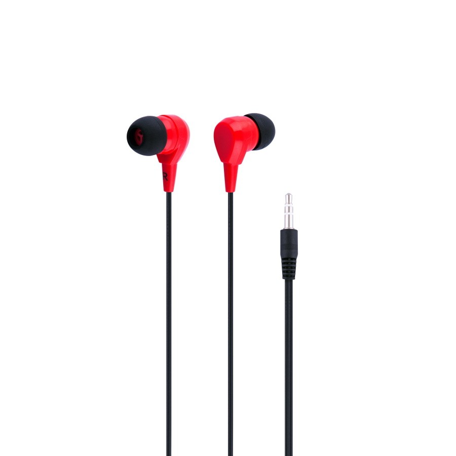 Наушники OXION EPO102 красные (Затычки, 20-20kHz, 102#3dB, 32 Ом, шнур 1,2м)(EPO102RD)(400)(200)(50)
