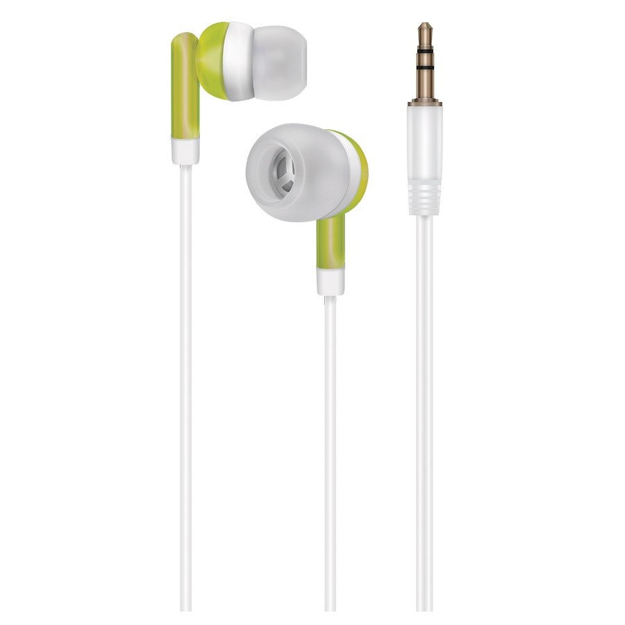 Наушники OXION the Simple EPO104 жёлтый (Затычки, 20-20kHz, 92±3dB, 32 Ом, шнур 1 м)  (40)