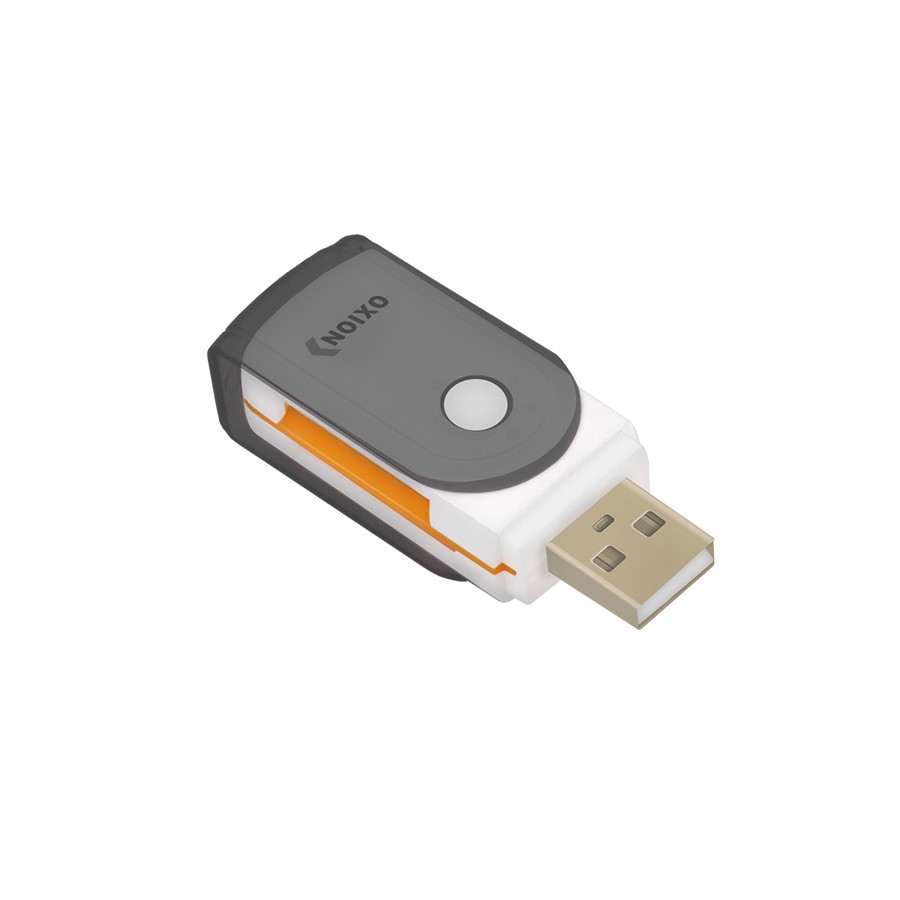 Картридер USB для карты памяти SD SDHC RS MMC MicroSD M2 MS PRO Duo MiniSD до 64 Гб чёрный Oxion OCR013BK