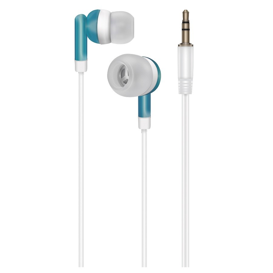 Наушники OXION the Simple EPO104 синие (Затычки, 20-20kHz, 92±3dB, 32 Ом, шнур 1 м)  (40)