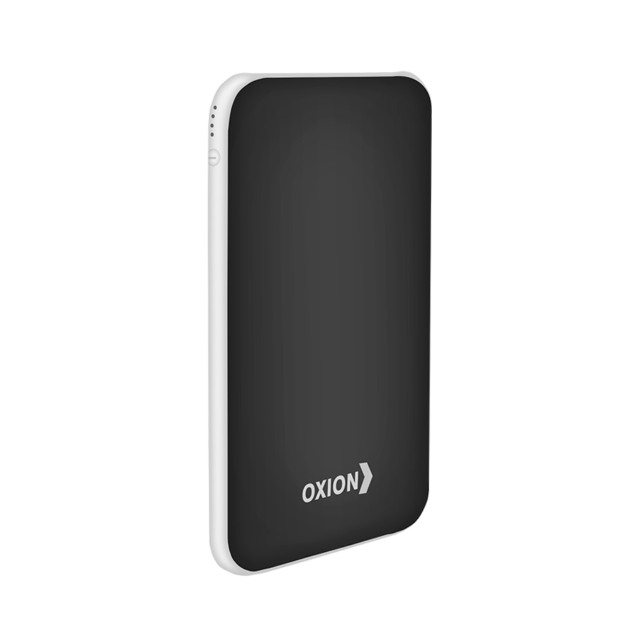 Внешний аккумулятор Ultra Thin 6000 Li-pol 6000mAh 2USB 1A-2A Li-pol черный пластик Soft-Touch покр. индикатор Oxion OPB-0608BK