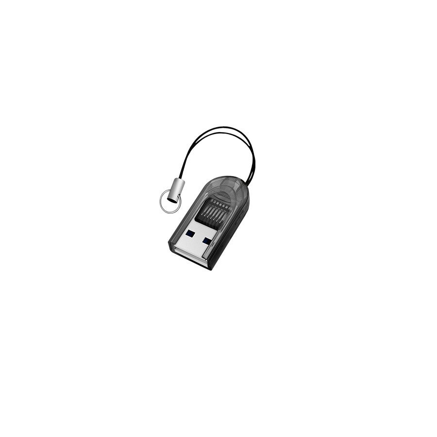 Картридер USB для карты памяти MicroSD до 32 Гб чёрный Oxion OCR012BK