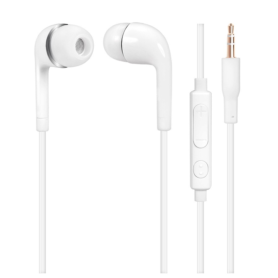 Наушники с микрофоном HS230WH Standard белые (Затычки, 20-20kHz, не меньше 100dB, 16 Ом, шнур 1 м)