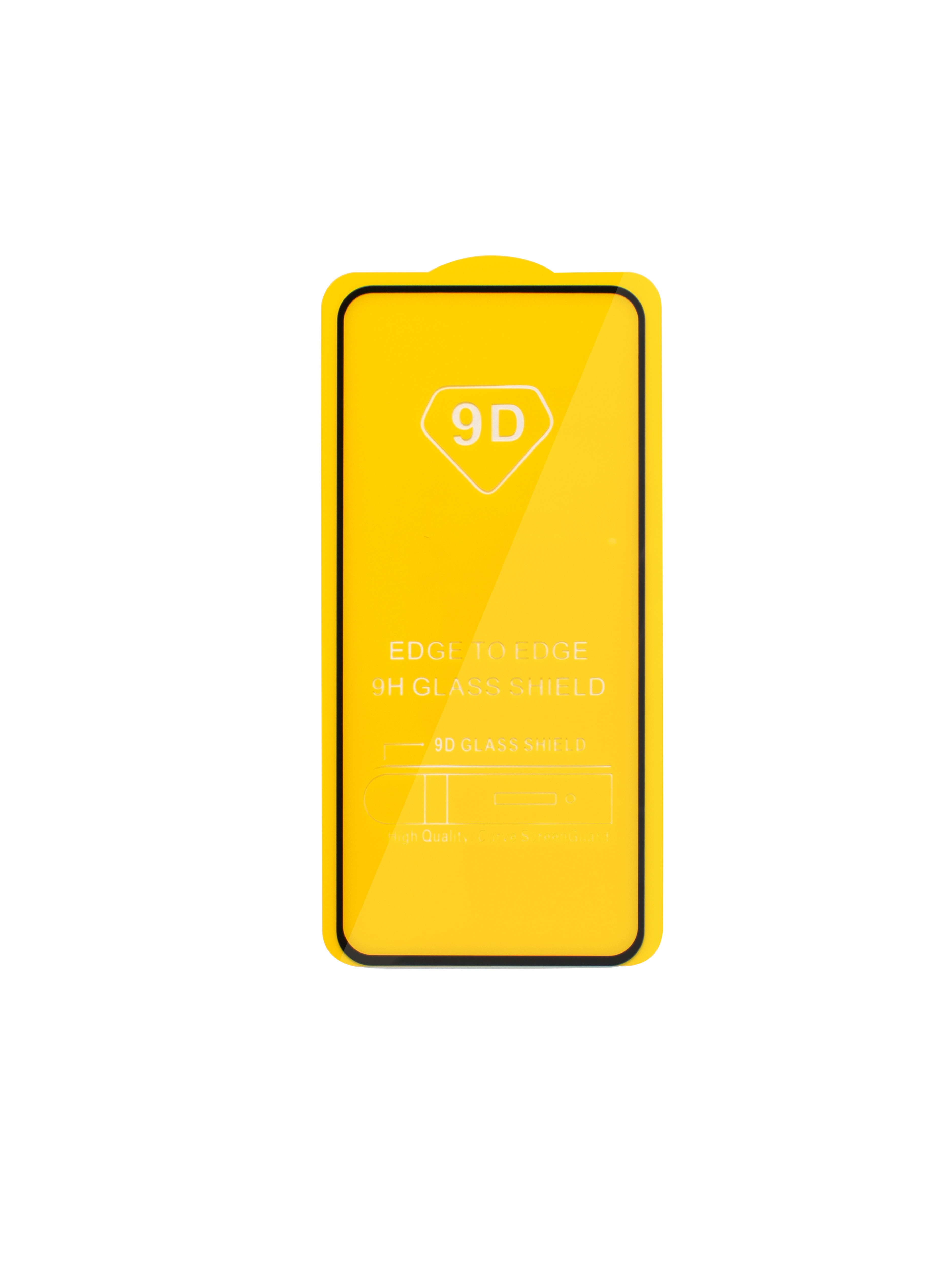 Защитное стекло 9D с черными краями (шелкография) для Samsung A51