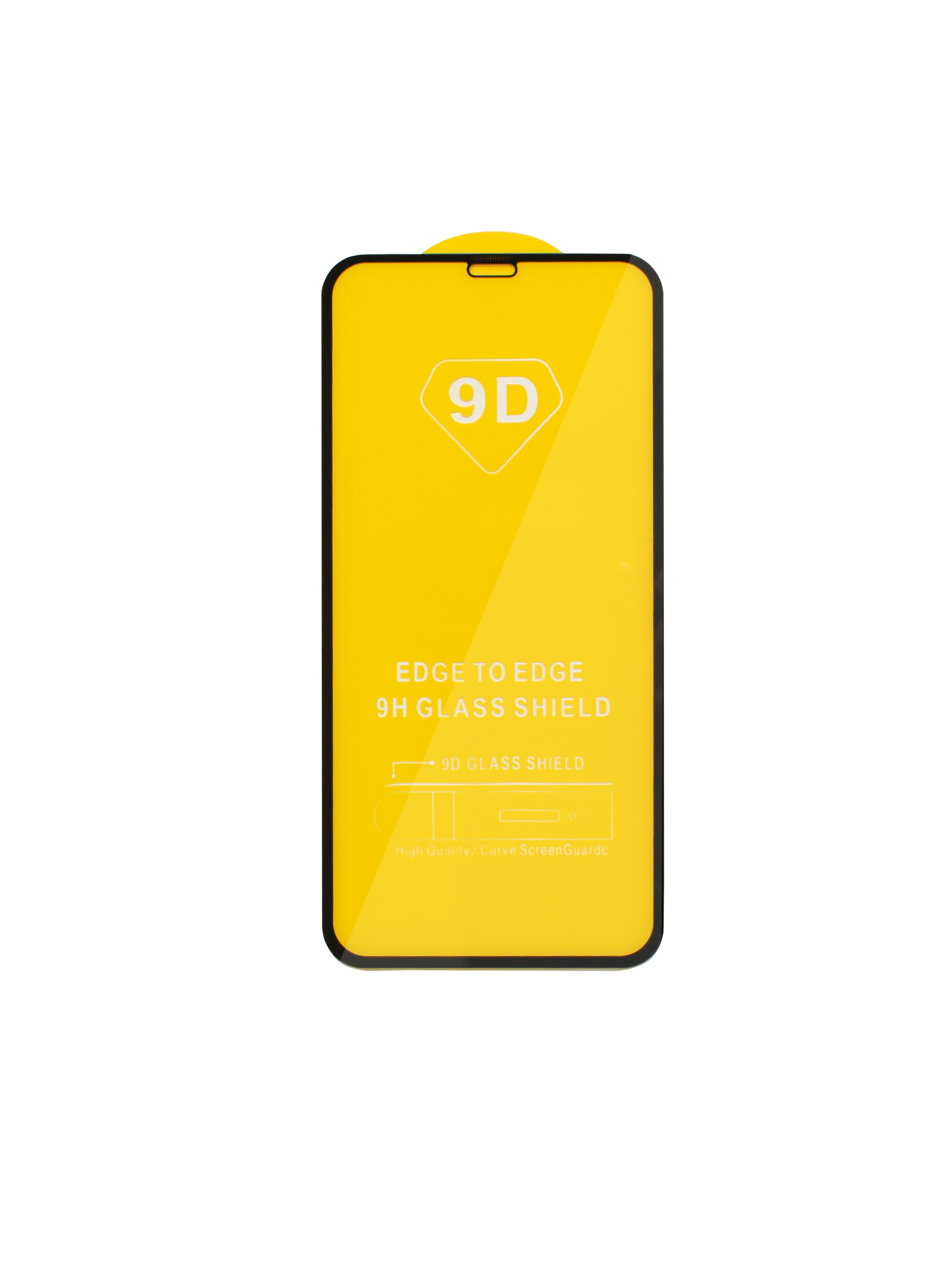 Защитное стекло 9D с черными краями (шелкография) для iPhone 11 6.1