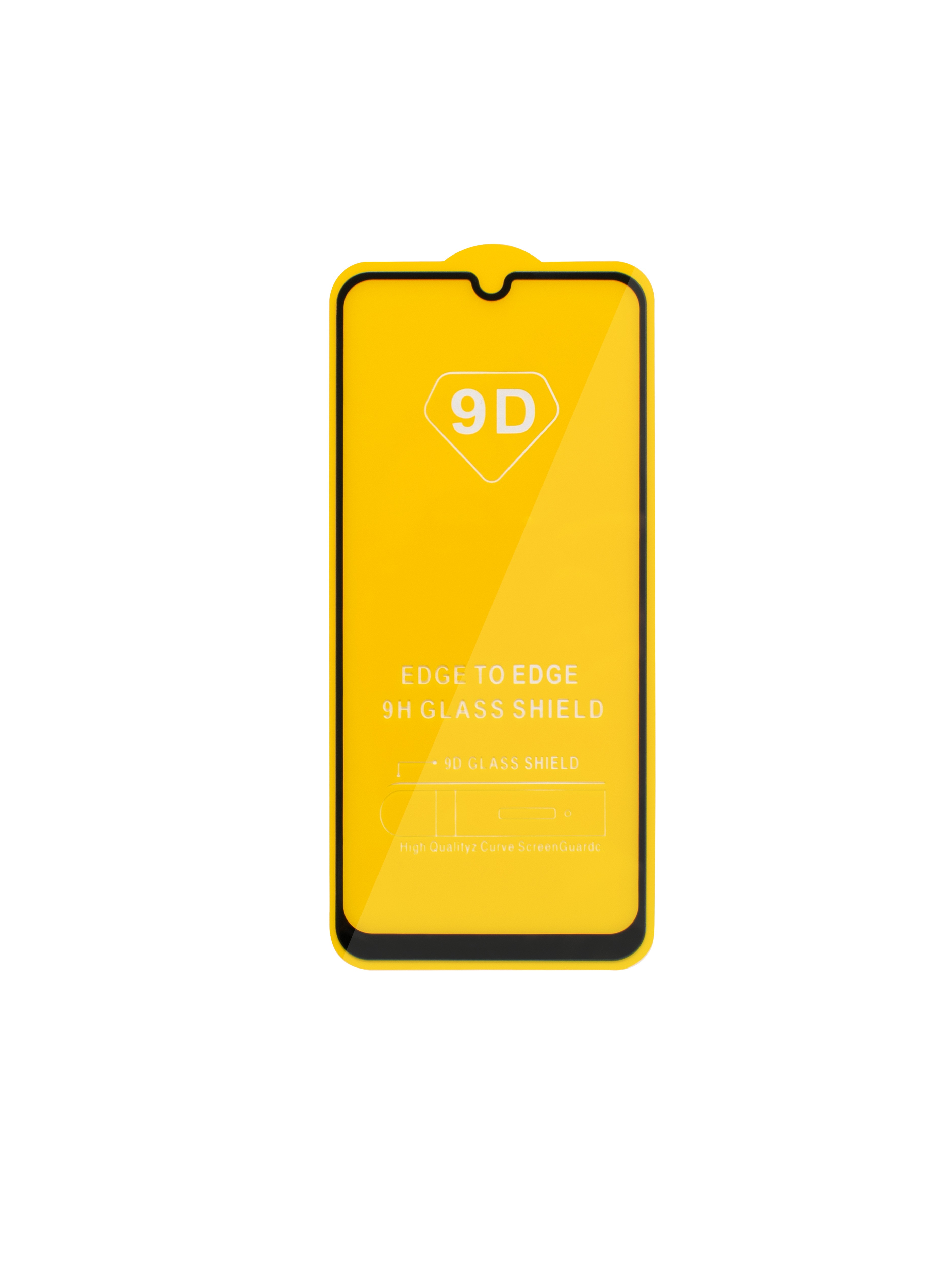 Защитное стекло 9D с черными краями (шелкография) для Samsung A31