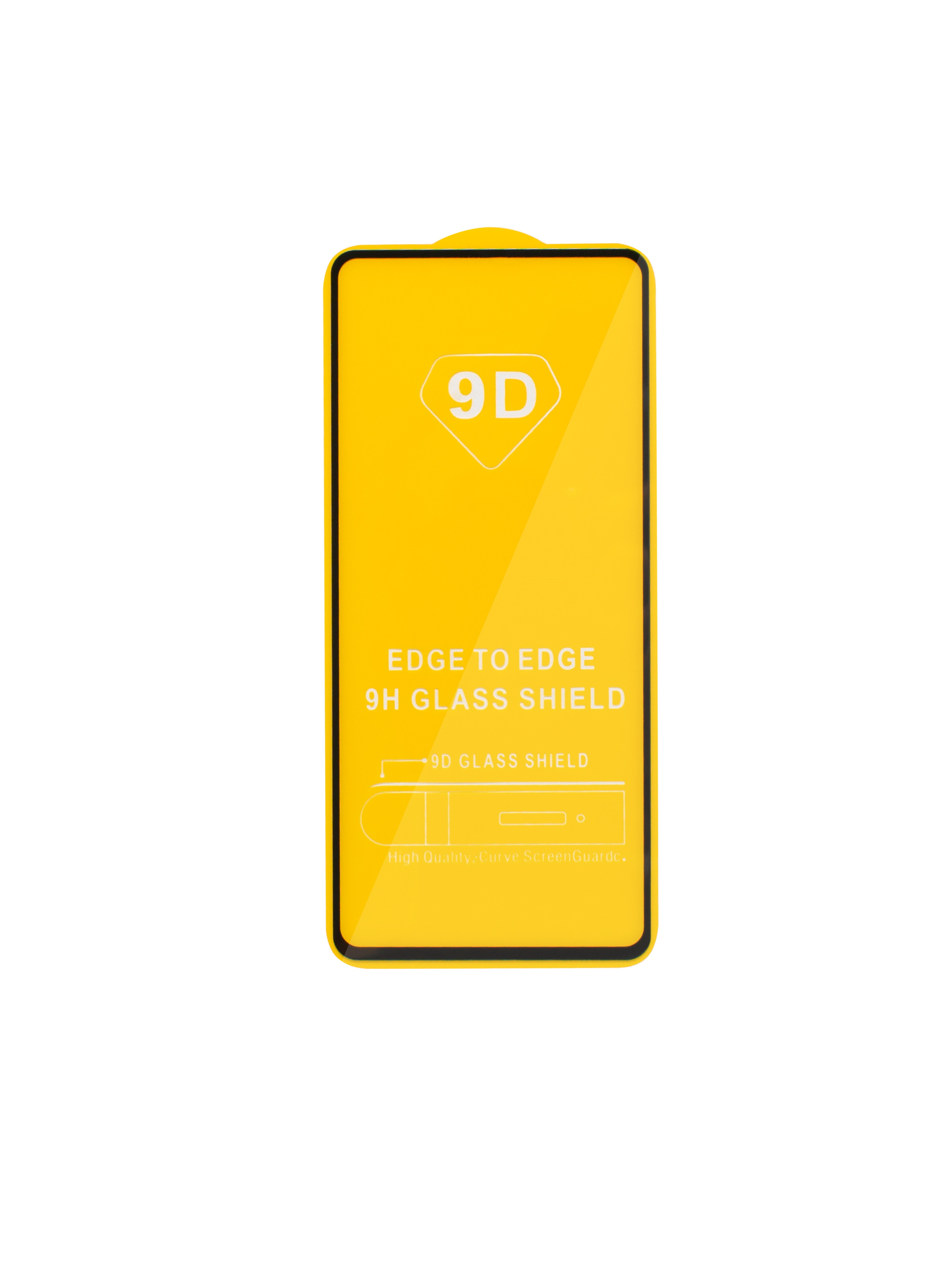 Защитное стекло 9D с черными краями (шелкография) для Samsung A71