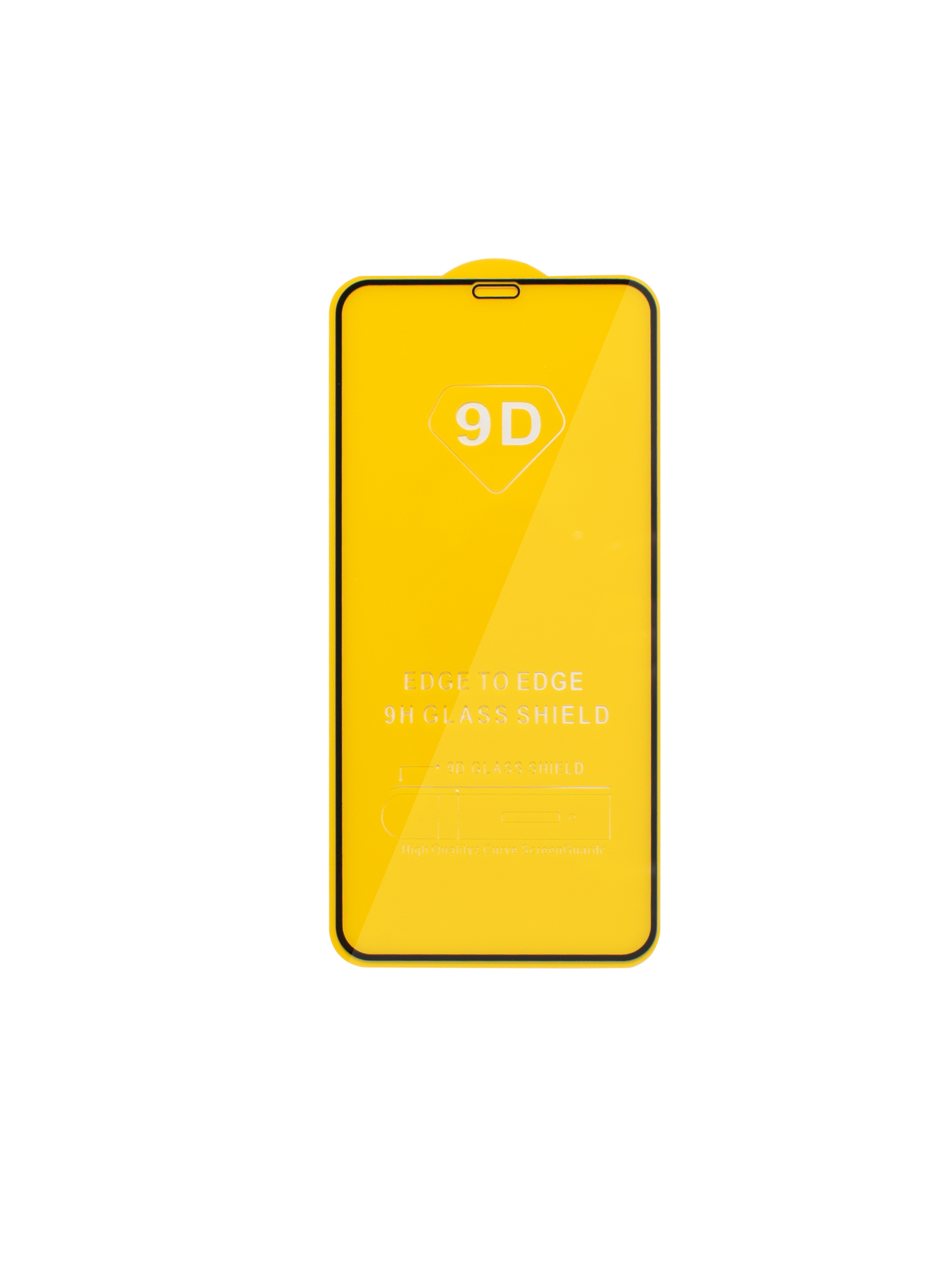 Защитное стекло 9D с черными краями (шелкография) для iPhone XS MAX 6.5