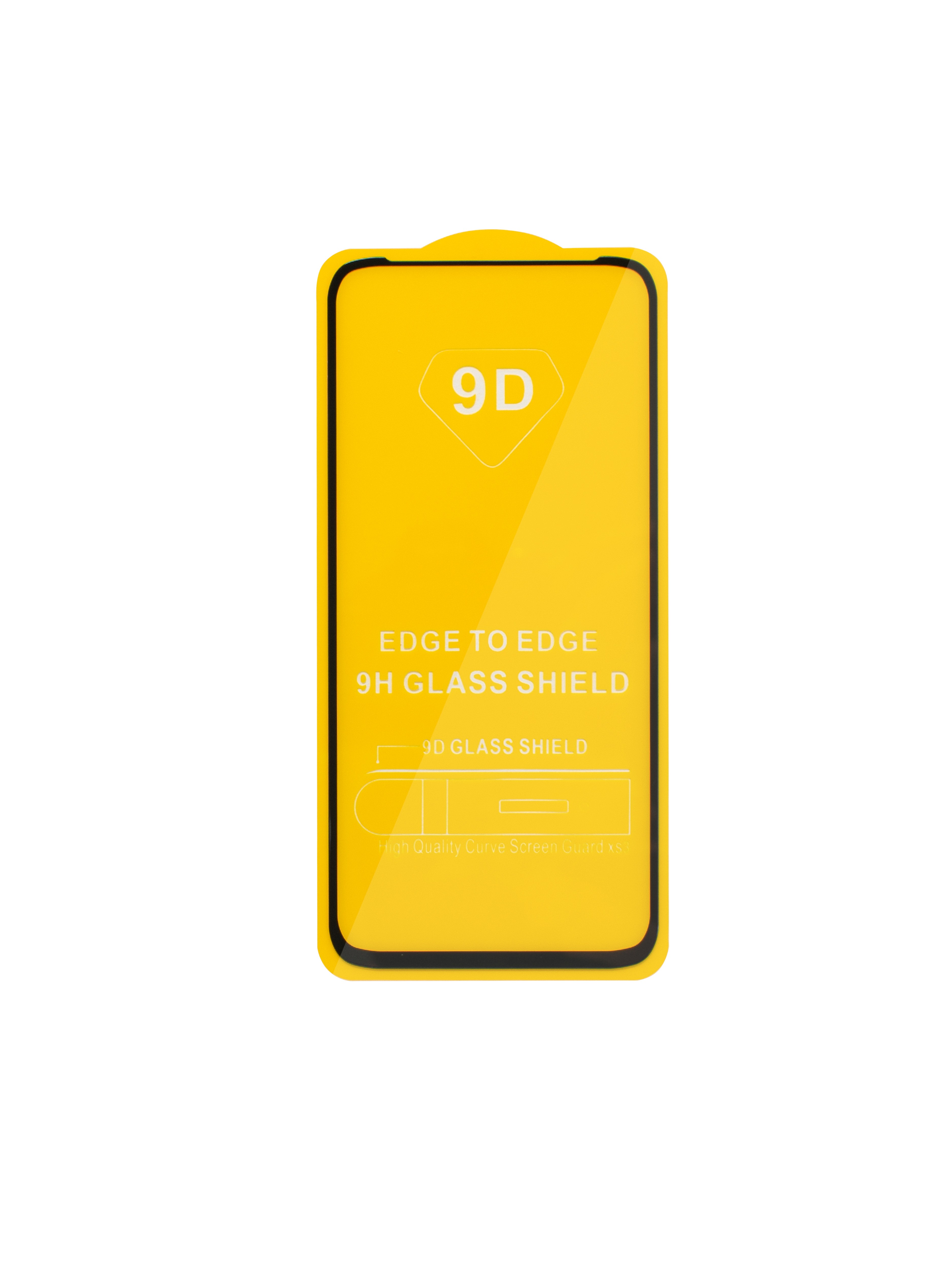 Защитное стекло 9D с черными краями (шелкография) для Huawei Y7P 2020